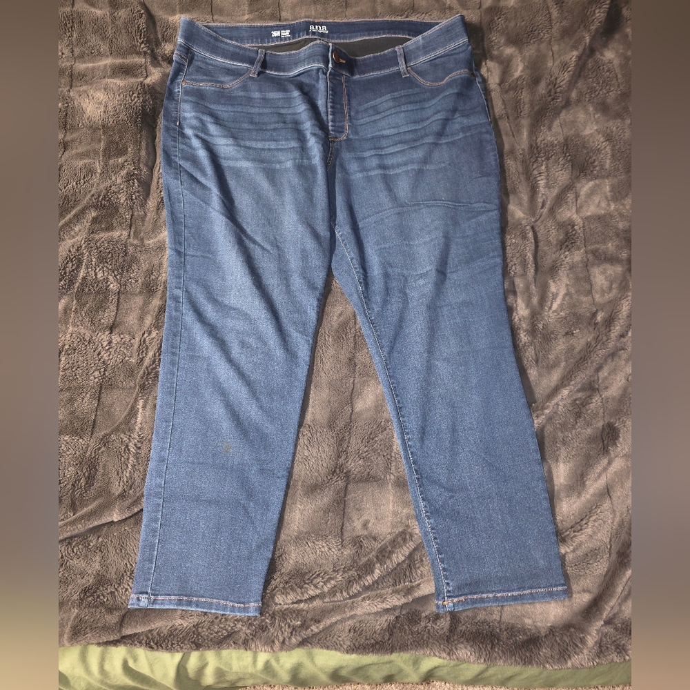 A.N.A Straight-Leg Mid Blue Women's Jeans